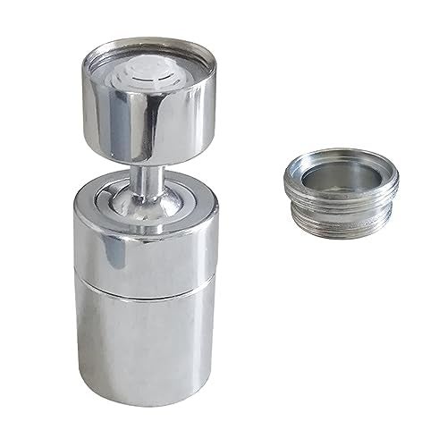 BOARNE Wide Angle Faucet Aerator,kitchen bathroom faucet nozzle aerator,faucet extender, 360 degree swivel dual flow sprayer for sink tap head, rotatable water splash filter (80 Angle) - Image 1